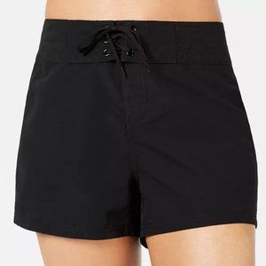 NWT Island Escape Sz 8 Black ladies swim shorts
